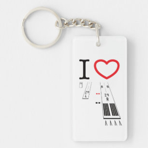 Luchthavenbanen 29L / 29R - 11L / 11R Sleutelhanger