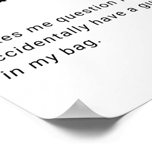 Luchthavenbeveiliging grappige definitie poster (Hoek)