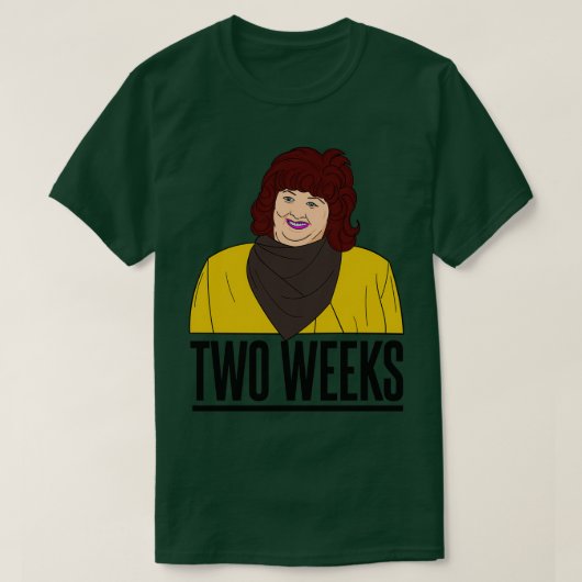 Luchthavenbeveiliging Twee weken T-shirt (Design voorkant)