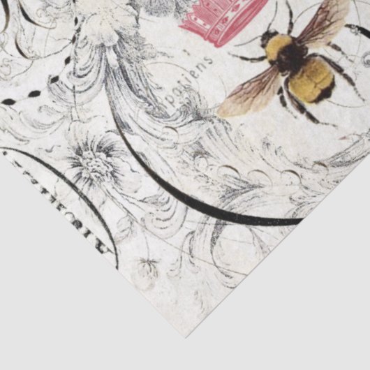 Luchthavenblad voor koningin Bee Tissuepapier (Detail)