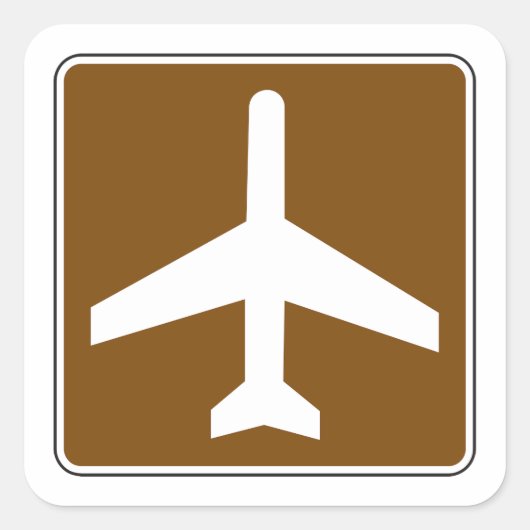 Luchthavenbord Stickers (Voorkant)