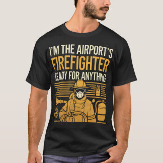 Luchthavenbrandweerman brandweerredding brandweerm t-shirt