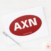 Luchthavencode - Alexandrië, Minnesota Ovale Sticker (Envelop)