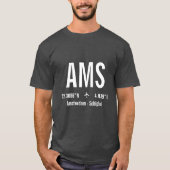 Luchthavencode Amsterdam - Luchtvaart T-shirt (Voorkant)