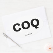 Luchthavencode - Cloquet, Minnesota Ovale Sticker (Envelop)