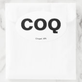 Luchthavencode - Cloquet, Minnesota Ovale Sticker (Tas)