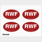 Luchthavencode - Herfsten van roodhout, Minnesota Ovale Sticker (Vel)