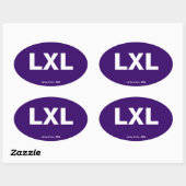 Luchthavencode - Kleine Herfsten, Minnesota Ovale Sticker (Vel)