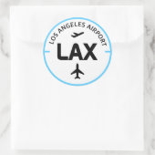 Luchthavencode LAX Los Angeles Ronde Sticker (Tas)