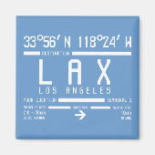 Luchthavencode Los Angeles Magneet (Voorkant)