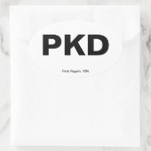 Luchthavencode - Park Rapids, Minnesota Ovale Sticker (Tas)