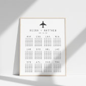 Luchthavencode reisthema Weddenschappen Poster