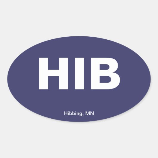 Luchthavencode - Rooiing, Minnesota Ovale Sticker (Voorkant)