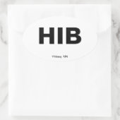 Luchthavencode - Rooiing, Minnesota Ovale Sticker (Tas)