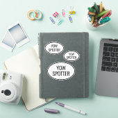 Luchthavencode Spotter Aangepast - Uitgesneden Vin Sticker (iPad Cover)