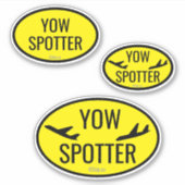 Luchthavencode Spotter Aangepast - Uitgesneden Vin Sticker (Voorkant)