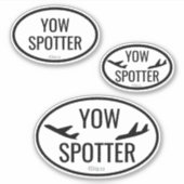 Luchthavencode Spotter Aangepast - Uitgesneden Vin Sticker (Voorkant)