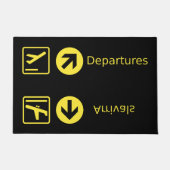 Luchthavenconcurrenten Departures Doormat Deurmat (Voorkant)