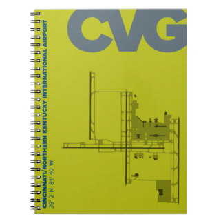 Luchthavendiagram Cincinnati (CVG) Notitieboek