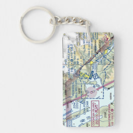 Luchthavendiagram Juneau/taxisdiagram Sleutelhanger