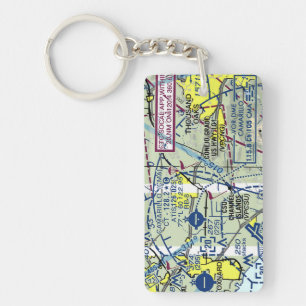 Luchthavendiagram van Camarillo/taxisdiagram Sleutelhanger