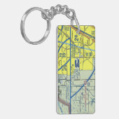 Luchthavendiagram van Miami Sleutelhanger (Voorkant Links)