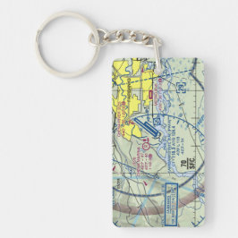 Luchthavendiagram vliegende banken/taxisdiagram sleutelhanger