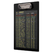 Luchthavendienstvluchten (aanpasbaar) klembord (Links)