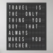 Luchthavendigitaal paneel — Novelty Travel Poster (Voorkant)