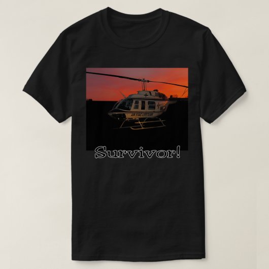 LuchthavenhelikopterSurvivor T-shirt (Design voorkant)