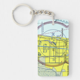 Luchthavenkaart Boca Raton/taxisdiagram Sleutelhanger