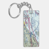 Luchthavenkaart Kodiak/taxidiagram Sleutelhanger (Voorkant Links)