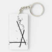 Luchthavenkaart Kodiak/taxidiagram Sleutelhanger (achterkant)