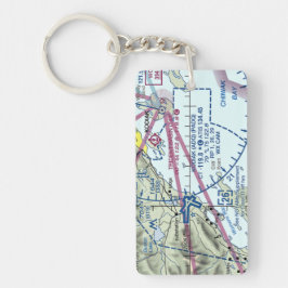 Luchthavenkaart Kodiak/taxidiagram Sleutelhanger