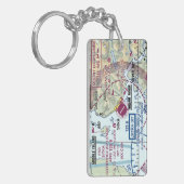 Luchthavenkaart Sitka Gutierrez Sleutelhanger (Voorkant Links)