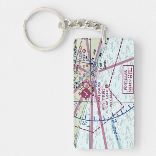 Luchthavenkaart van het genoom/taxisdiagram sleutelhanger (Voorkant)