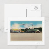 Luchthavenlandingsterrein Briefkaart (Voorkant / Achterkant)