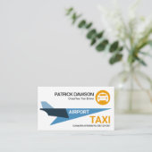 Luchthavenluchthaven Creative Blue Sky Taxi Visitekaartje (Staand voorkant)
