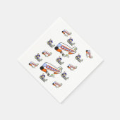 Luchthavenpapier Napkin Servet (Hoek)