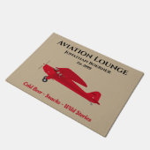 Luchthavenparen van het Man Lounge Pub Deurmat (Schuin)