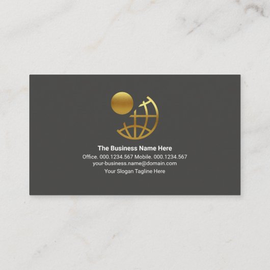 Luchthavenpiloot Cool Silver Jet Visitekaartje (Achterkant)