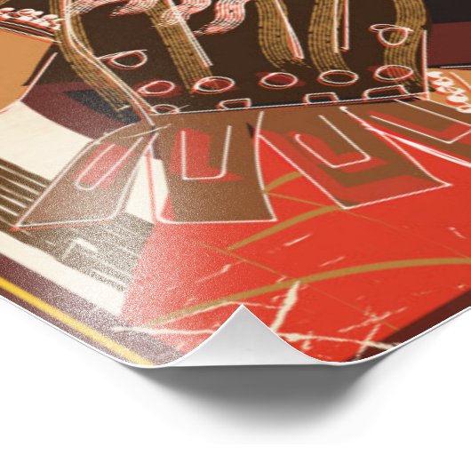 Luchthavenposter Rome Gladiator Foto Afdruk (Hoek)