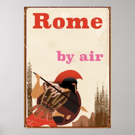 Luchthavenposter Rome Gladiator Poster (Voorkant)