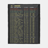 Luchthavenraad (aanpasbaar) fleece deken (Voorkant)