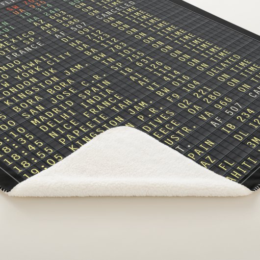 Luchthavenraad (aanpasbaar) sherpa deken (3/4)