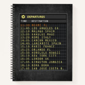 Luchthavenraad (alle tekst aanpasbaar) notitieboek (Voorkant)