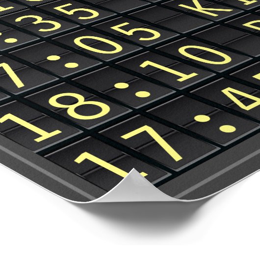 Luchthavenraad (tekst aanpasbaar) poster (Hoek)