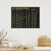 Luchthavenraad (tekst aanpasbaar) poster (Keuken)