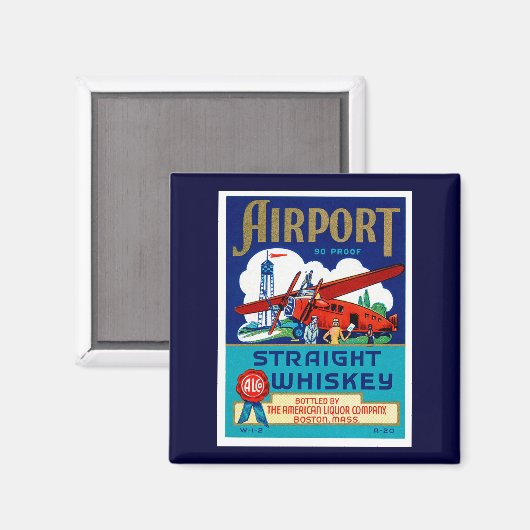 Luchthavenrecht — Whiskey Magneet (Voorkant / Achterkant)