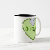 Luchthavens Lucky Charm Tweekleurige Koffiemok (Voorkant rechts)